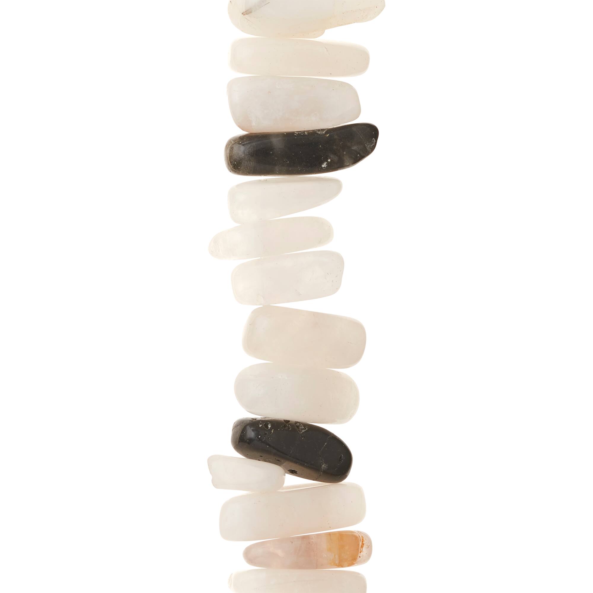Black & White Rutilated Quartz Chip Beads by Bead Landing™